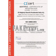 Turkey Cicert certificate template in Word and PDF format