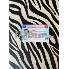 Turkey fake driving license photolook template PSD, scan and photo-realistic look