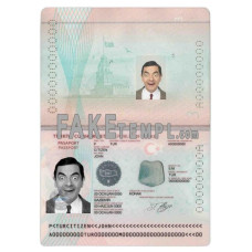 Turkey fake passport photoshop template PSD, 2010-2018