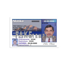 USA Alaska fake driving license photoshop template PSD