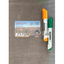 USA Arizona fake driving license photolook template PSD, scan and photo-realistic look (version 2)