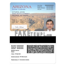 USA Arizona fake driving license photoshop template PSD