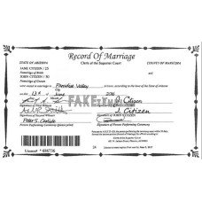 USA Arizona state fake marriage certificate photoshop template PSD 