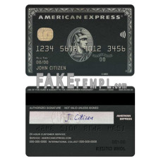 USA BMO Bank of Montreal bank fake AMEX black card photoshop template PSD