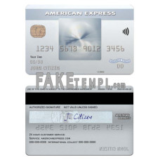 USA Bank of New York Mellon fake AMEX everyday card photoshop template PSD