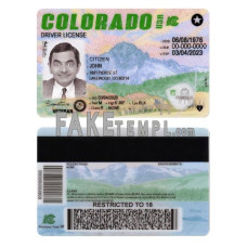 USA Colorado fake driving license photoshop template PSD