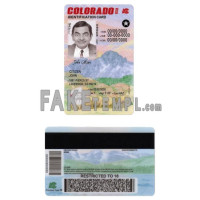 USA Colorado fake identity card photoshop template PSD