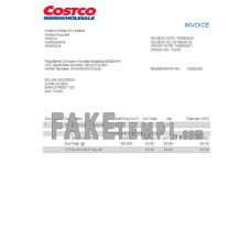 USA Costco fake Invoice Word and PDF template