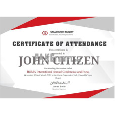 USA fake Employee Attendance Certificate template in Word and PDF format