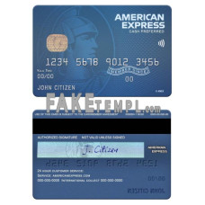 USA Fifth Third bank fake AMEX blue cash preferred card photoshop template PSD