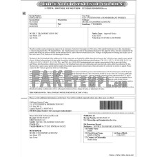 USA Form I-797A, Notice of Action fake Word and PDF template