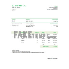 USA IC and SM Co. fake Invoice Word and PDF template