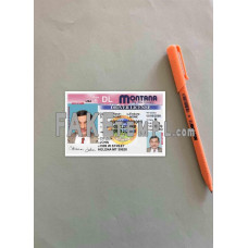 USA Montana fake driving license photolook template PSD, scan and photo-realistic look (version 2)