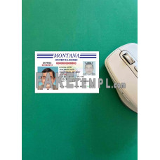 USA Montana fake driving license photolook template PSD, scan and photo-realistic look (version 3)