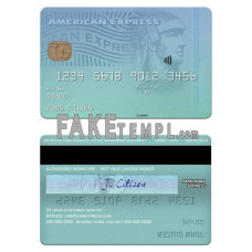 USA New York CFSB bank fake AMEX card photoshop template PSD