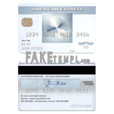 USA New York CFSB bank AMEX everyday® fake credit card photoshop template PSD