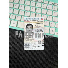 USA New York fake driving license photolook template PSD, scan and photo-realistic look (version 2), under 21