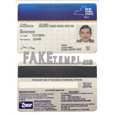 USA New York state fake Medicaid card photoshop template PSD