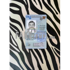 USA Ohio fake driving license photolook template PSD, scan and photo-realistic look, under 21