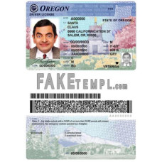 USA Oregon fake driving license photoshop template PSD