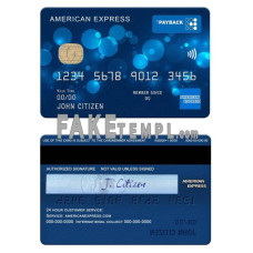 USA Regions bank fake AMEX payback card photoshop template PSD