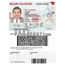 USA South Carolina fake driving license photoshop template PSD