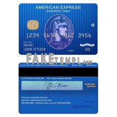 USA Springside Mortgage bank fake AMEX business cash card photoshop template PSD