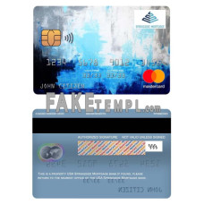 USA Springside Mortgage bank fake mastercard photoshop template PSD