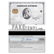 USA Sutton bank fake AMEX platinum card photoshop template PSD