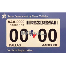 USA Texas fake Auto Insurance photoshop template PSD, scan and photo-realistic look