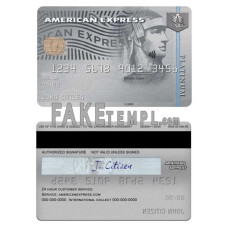 USA USAA bank fake AMEX platinum card photoshop template PSD