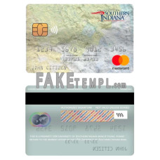 USA University of Southern Indiana bank fake mastercard photoshop template PSD