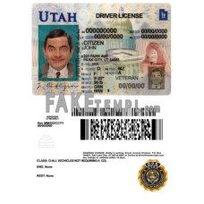 USA Utah fake driving license photoshop template PSD