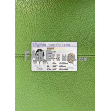 USA Virginia  editable driving license photolook and scan look template for Photoshop, front