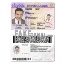 USA Virginia fake driving license photoshop template PSD