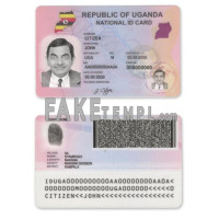 Uganda fake identity card photoshop template PSD