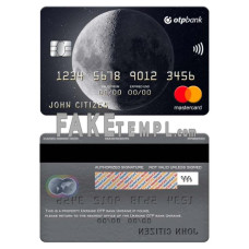 Ukraine OTP bank fake mastercard photoshop template PSD