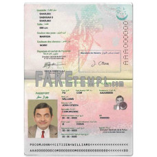 Union des Comores fake passport photoshop template  PSD