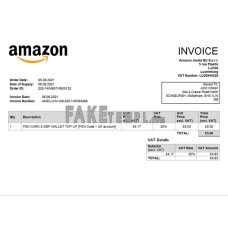 United Kingdom Amazon American multinational technology company fake Invoice Word and PDF template