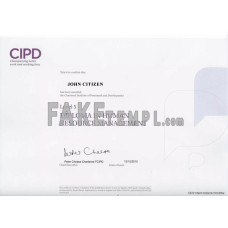 United Kingdom CIPD University fake diploma photoshop template PSD