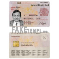 United Kingdom fake residence documentation photoshop template PSD 