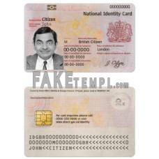 United Kingdom fake identity card photoshop template PSD