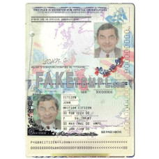 United Kingdom of Great Britain and Northern Ireland fake passport photoshop template PSD, 2015-2020