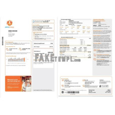 Australia Alinta energy gas fake utility bill Word and PDF template, 2 pages