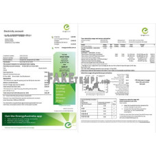 Australia Energy Australia fake electricity utility bill Word and PDF template, 3 pages