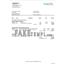 Australia Imagine Time fake utility bill Word and PDF template