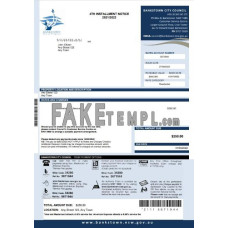 Australia NSW Bankstown City Council fake utility bill Word and PDF template