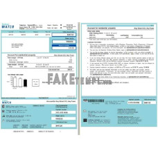 Australia Sydney fake water utility bill Word and PDF template, 2 pages