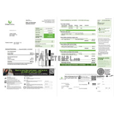 Australia Urban Utilities fake utility bill Word and PDF template