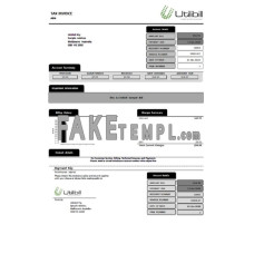 Australia fake utility bill Word and PDF template